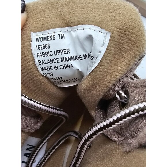 Magellan Women's Boots Size 7 M Beige Quilted Duck Boot Rubber Winter Waterproof - Picture 8 of 10